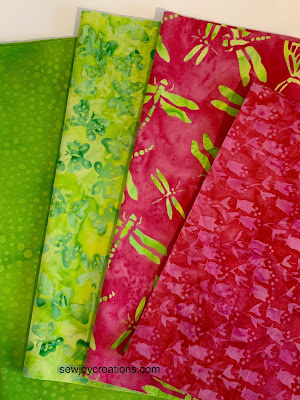 Romance Garden lime green pink prints Sherry Shish