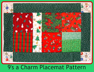 Free Charm Placemat Pattern