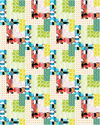 Dropping In in Good Vibes fabric Dropping In quilt