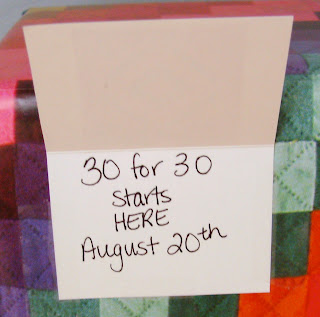 30 for 30 starts today