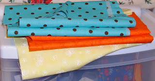 Thursday – 3 Takes of Bright Fabric
