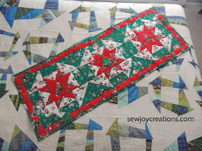 Vintage Holiday Quilted bed runner Vintage Holiday Quilted bed runner QUILTsocial