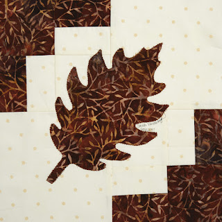 modern oak leaf block in vol 14 Quiltmaker's 100 blocks