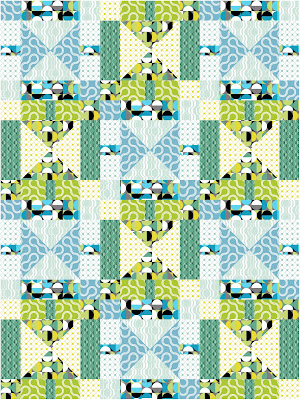 Sunbeams quilt in Good Vibes fabric Sunbeams quilt