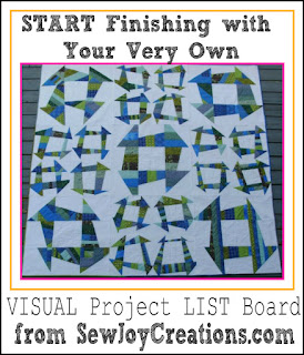 My Visual Project LIST Board can help you focus on Finishing! cover photo of vp list board