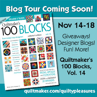 Quiltmaker’s 100 Blocks Vol. 14 Blog Tour – Modern Oak Leaf
