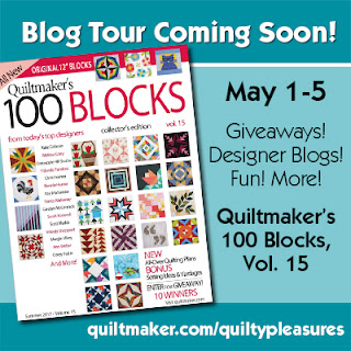blog tour this week! quiltmaker's 100 blocks vol. 15 blog tour