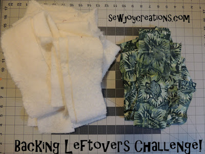 backing leftovers challenge what would you make batting and backing left from trimming quilt