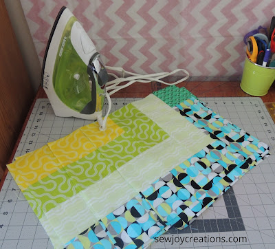 Matching sewing room items with Good Vibes fabric Good Vibes fabric Dropping In quilt pattern