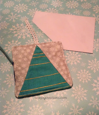 second pattern quilted tree ornament