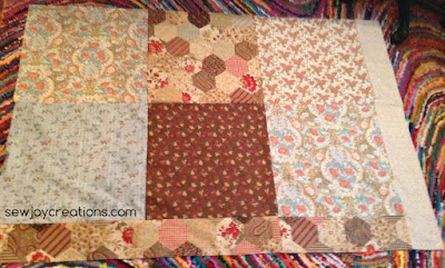 Love these Double Chocolat fabrics! bottom back panel of Halloween 1904