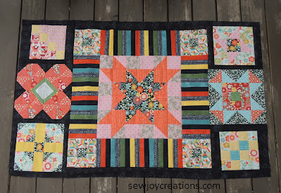 center of Tantalizing Table Topper sampler center complete Tantalizing Table Topper Pat Sloan