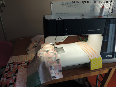 chain piecing Dropping In quilt PFAFF performance icon