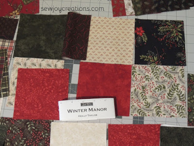 Winter Manor charm squares
