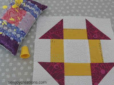 Alternative block for the Sew Much Fun Tour – 6″ churn dash
