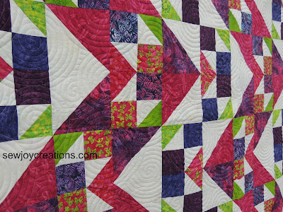 Triangle Pursuit Romance Garden fabrics