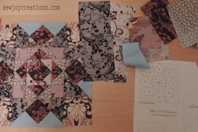 Hand Piecing July Aurifil BOM