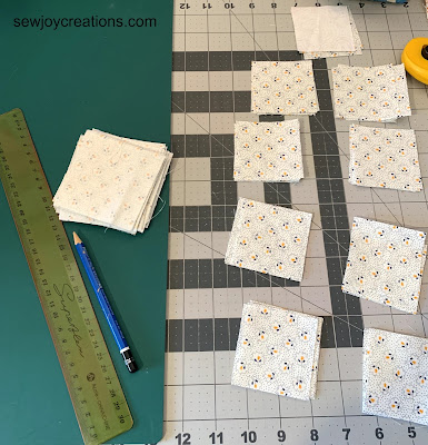 background squares cut and prepped