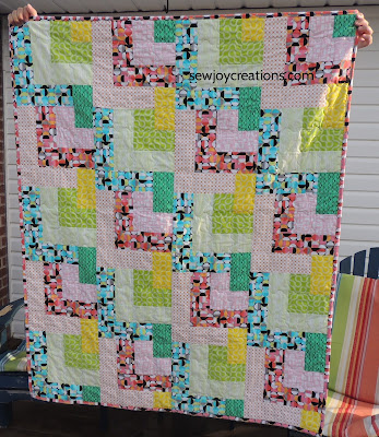 Droppin In quilt made with Good Vibes fabric Dropping In quilt Sew Joy Creations