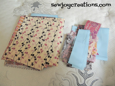 Progress on Picking Block Fabric for Aurifil BOM