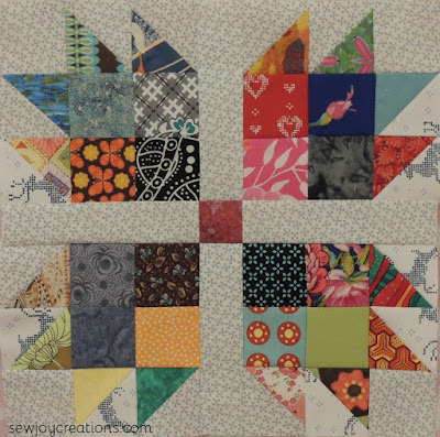 first scrappy bear paw block scrappy bear paw block