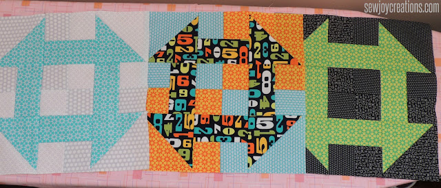 different background treatments on three churn blocks