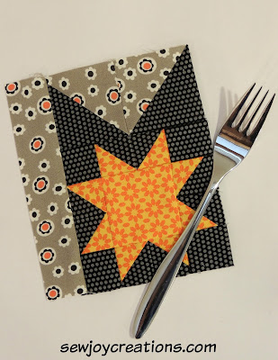 patchwork fork with star block patchwork fork utensil block with pieced star