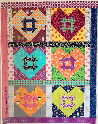 I used scraps from my I Heart Churns quilt I Heart Churns quilt top Sew Good Fabrics
