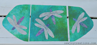 Blanket Stitching Dragonflies
