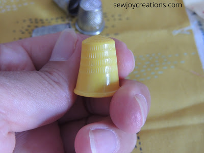 my yellow plastic thimble as inspiration plastic yellow thimble