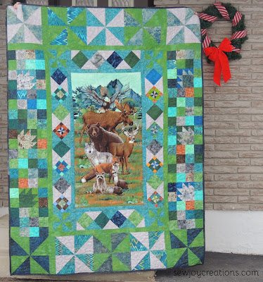 Jakes quilt quilt from a panel