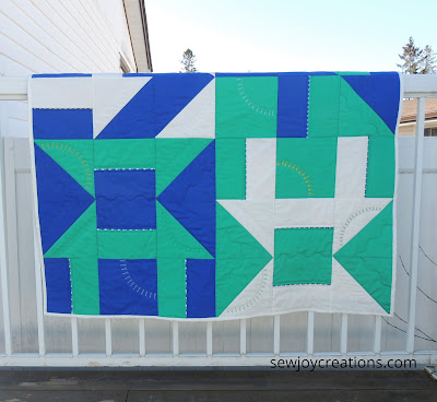modern baby quilt