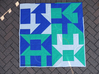 Modern Baby Quilt for QUILTsocial Modern Baby Quilt QUILTsocial