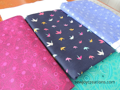 bird print multi directional print dazzle quilt