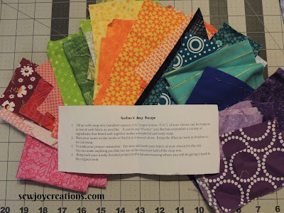 rainbow scraps quilter's soup challenge