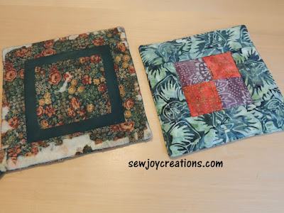 out with the old and in with the new potholder old potholder new potholder four patch quilted potholder