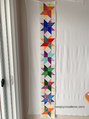 on scrappy star border done scrappy star border pieced patchwork scraps