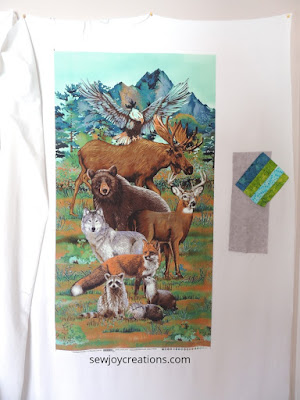 Using a panel to create a Thank You Quilt