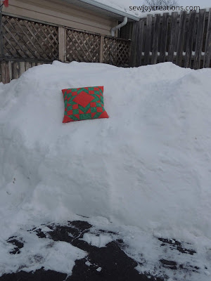 my cushion on my snowbank snowbank with cushion