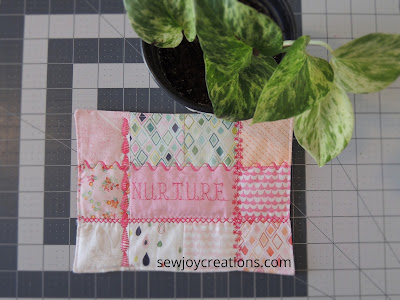 pretty pink word of the year mini quilt quilted mini quilt word of the year quilt