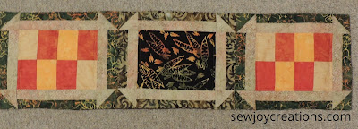 quilter's soup churn dash runner churn dash table runner
