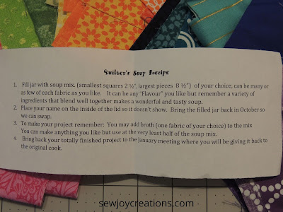 Quilter’s Soup challenge