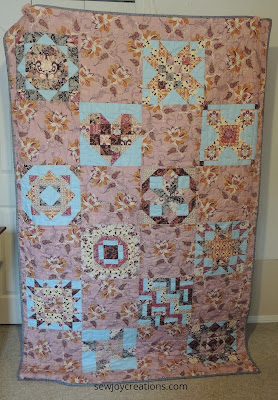 Aurifil sampler reverse quilt