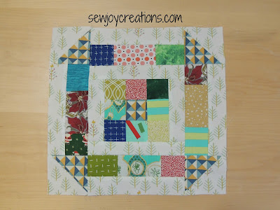 scrappy 9 churn dash block scrap patchwork block