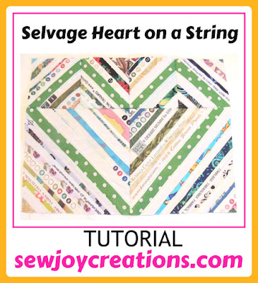 TUTORIAL – Selvage Heart on a String