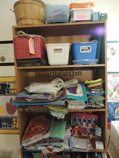 quilt room shelves
