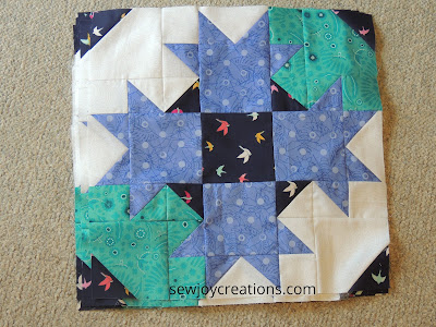 Dazzle quilt Bock D block D Dazzle Quilt Sew Joy Creations