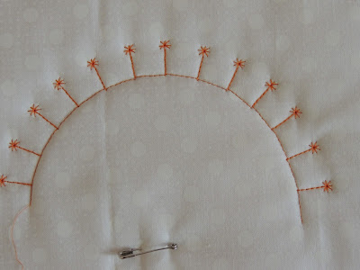 I made my sun using the Radiant Stitch technique radiant stitches PFAFF performance icon