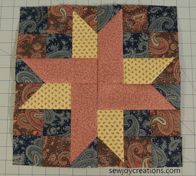 How to make a 12″ finished quilt block COMPLETELY out of 2 1/2″ strips!