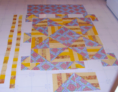 Tent Flap Star Quilt Top and Outtakes